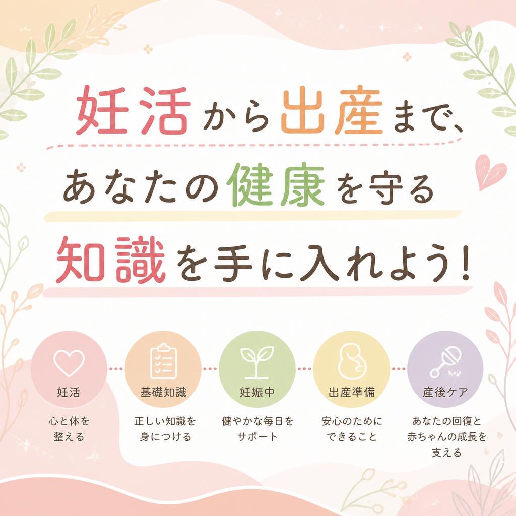 妊活から出産まで、あなたの健康を守る知識を手に入れよう！