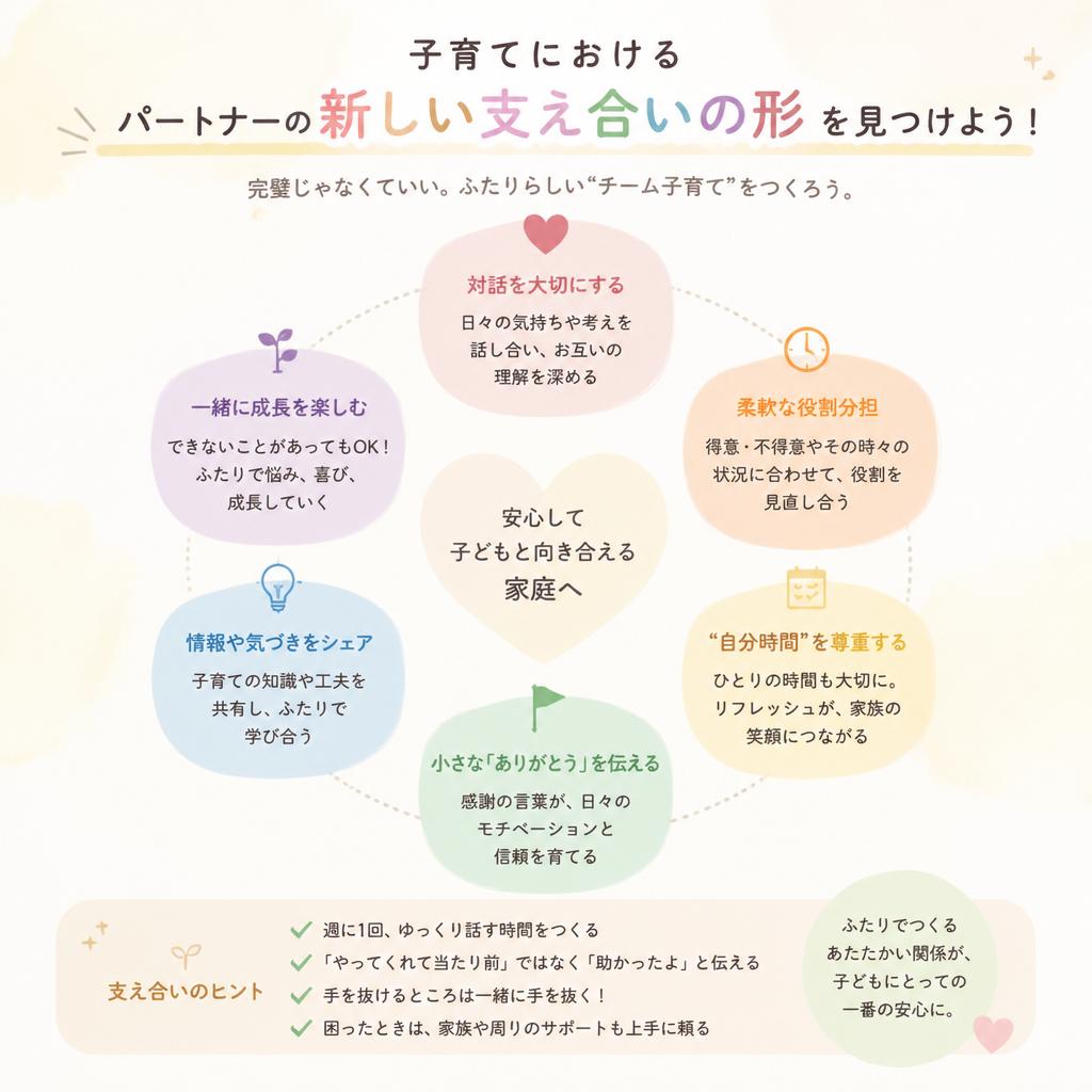 子育てにおけるパートナーの新しい支え合いの形を見つけよう！