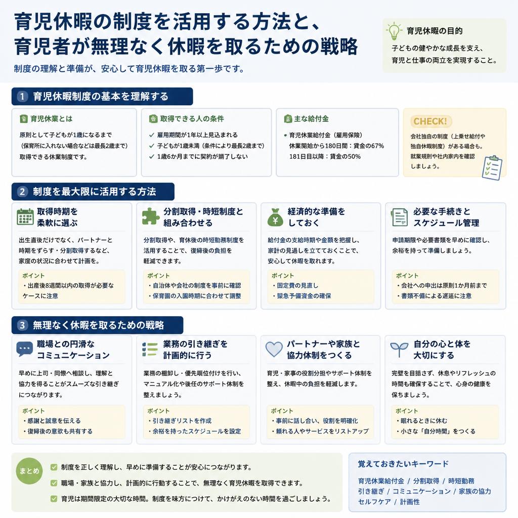 4. 育児休暇 - 最適な活用法と役立つ制度