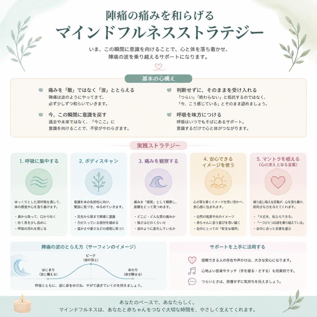 陣痛の痛みを和らげるマインドフルネスストラテジー